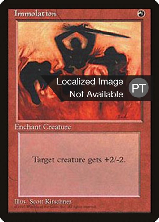 Immolation [Fourth Edition (Foreign Black Border)] | L.A. Mood Comics and Games