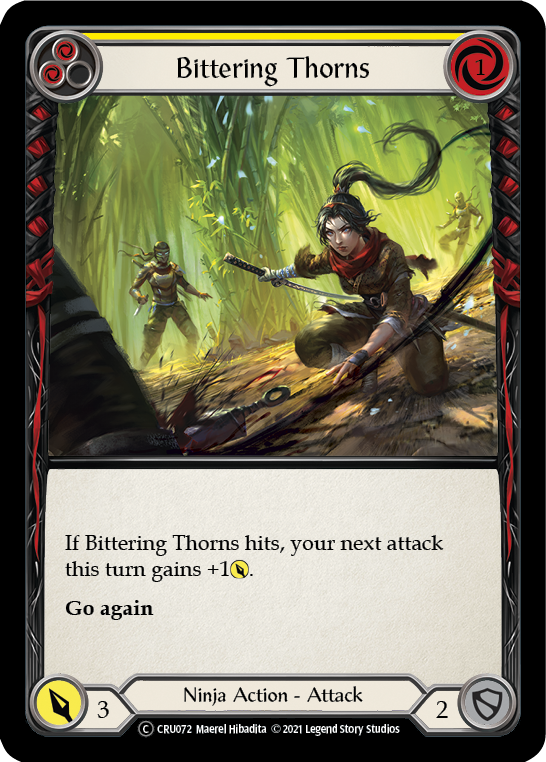 Bittering Thorns [U-CRU072] (Crucible of War Unlimited)  Unlimited Rainbow Foil | L.A. Mood Comics and Games