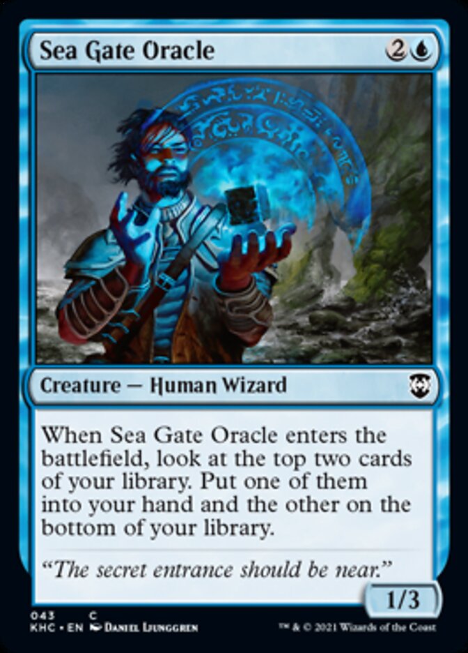 Sea Gate Oracle [Kaldheim Commander] | L.A. Mood Comics and Games