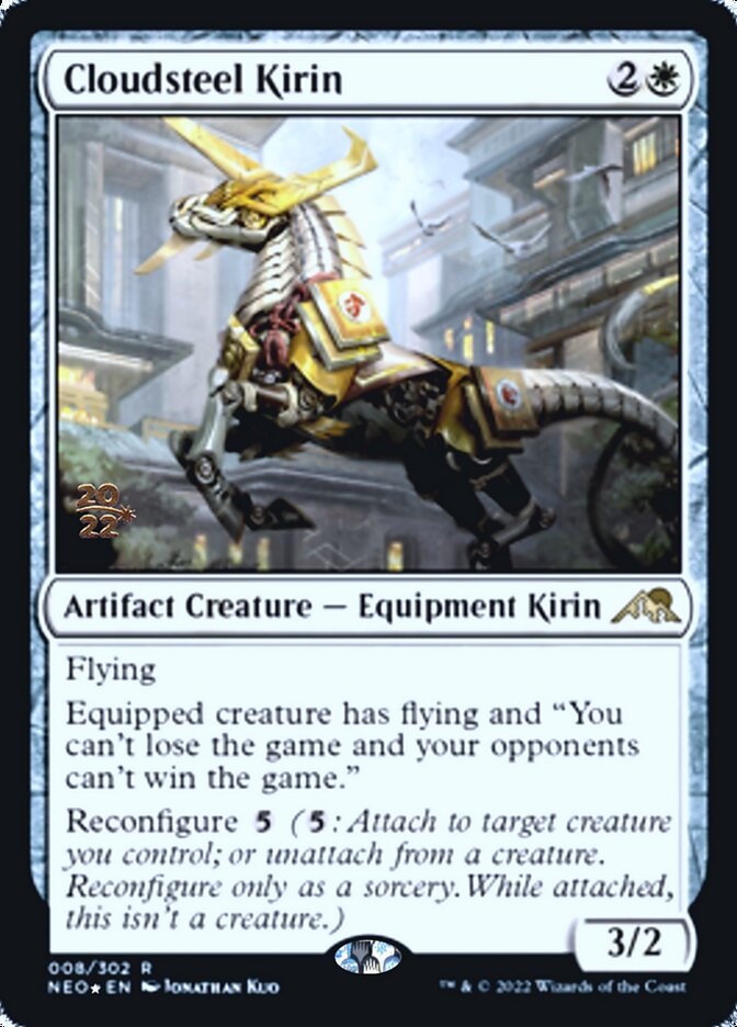 Cloudsteel Kirin [Kamigawa: Neon Dynasty Prerelease Promos] | L.A. Mood Comics and Games