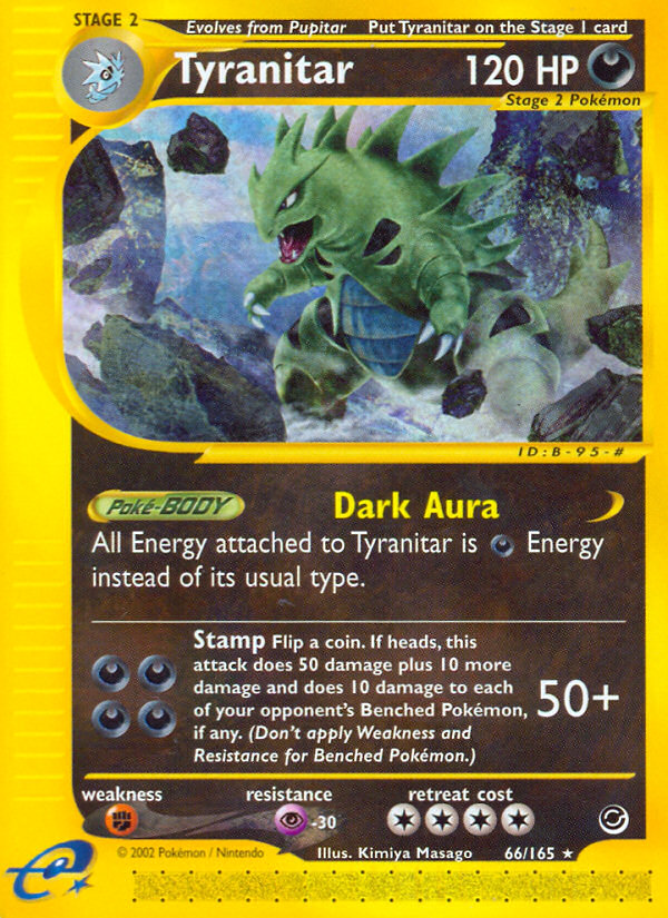 Tyranitar (66/165) [Expedition: Base Set] | L.A. Mood Comics and Games