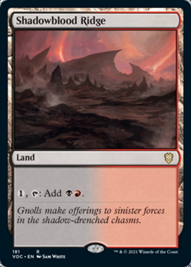 Shadowblood Ridge [Innistrad: Crimson Vow Commander] | L.A. Mood Comics and Games