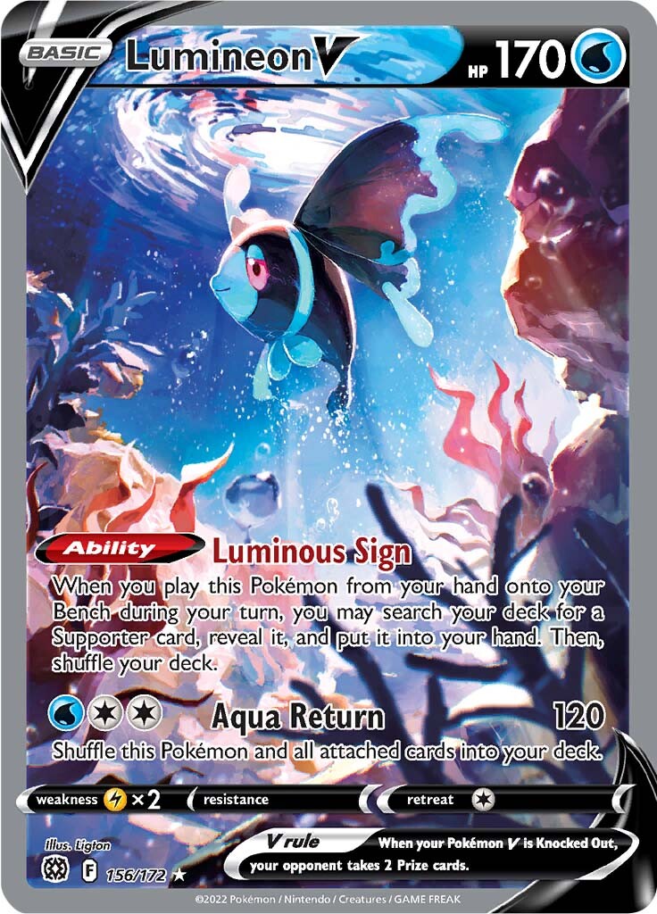 Lumineon V (156/172) [Sword & Shield: Brilliant Stars] | L.A. Mood Comics and Games