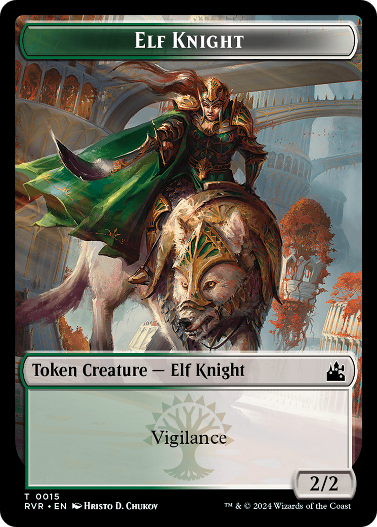 Elf Knight // Goblin (0009) Double-Sided Token [Ravnica Remastered Tokens] | L.A. Mood Comics and Games
