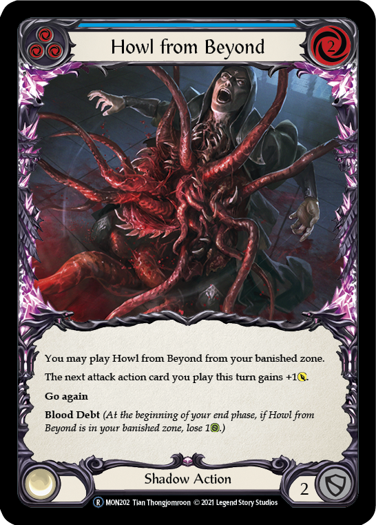Howl from Beyond (Blue) [U-MON202-RF] (Monarch Unlimited)  Unlimited Rainbow Foil | L.A. Mood Comics and Games