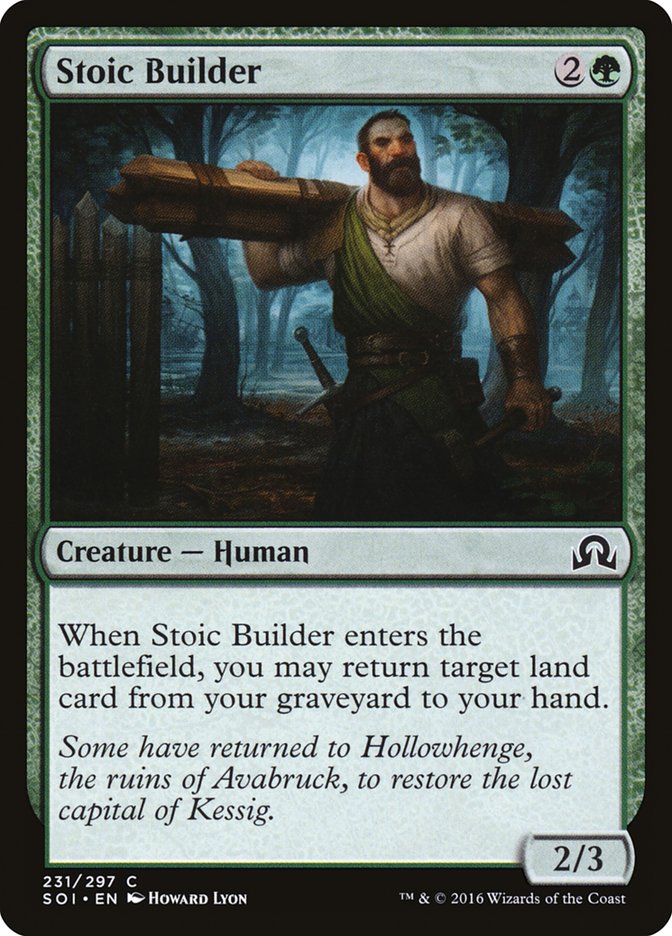 Stoic Builder [Shadows over Innistrad] | L.A. Mood Comics and Games