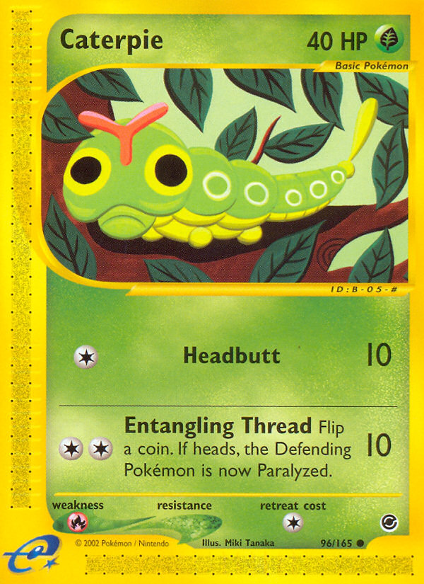 Caterpie (96/165) [Expedition: Base Set] | L.A. Mood Comics and Games