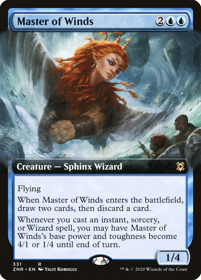 Master of Winds (Extended Art) [Zendikar Rising] | L.A. Mood Comics and Games