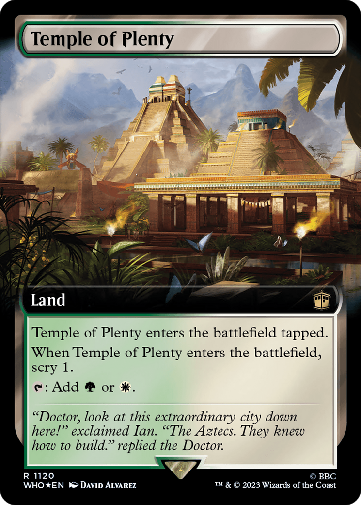 Temple of Plenty (Extended Art) (Surge Foil) [Doctor Who] | L.A. Mood Comics and Games