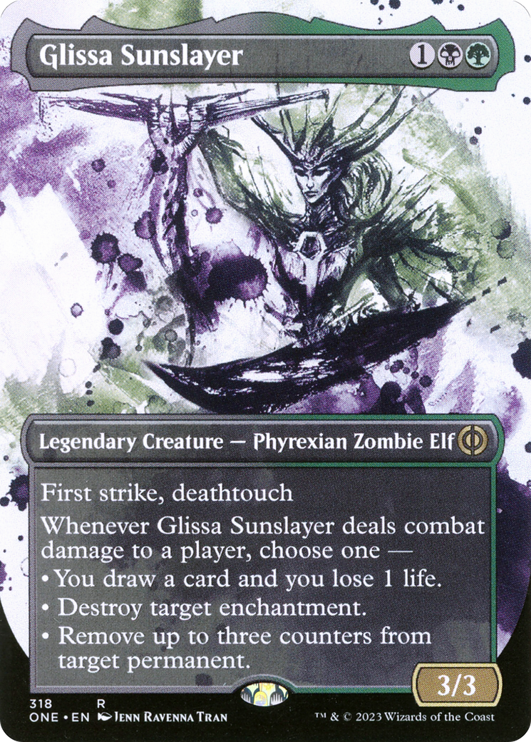 Glissa Sunslayer (Borderless Ichor) [Phyrexia: All Will Be One] | L.A. Mood Comics and Games