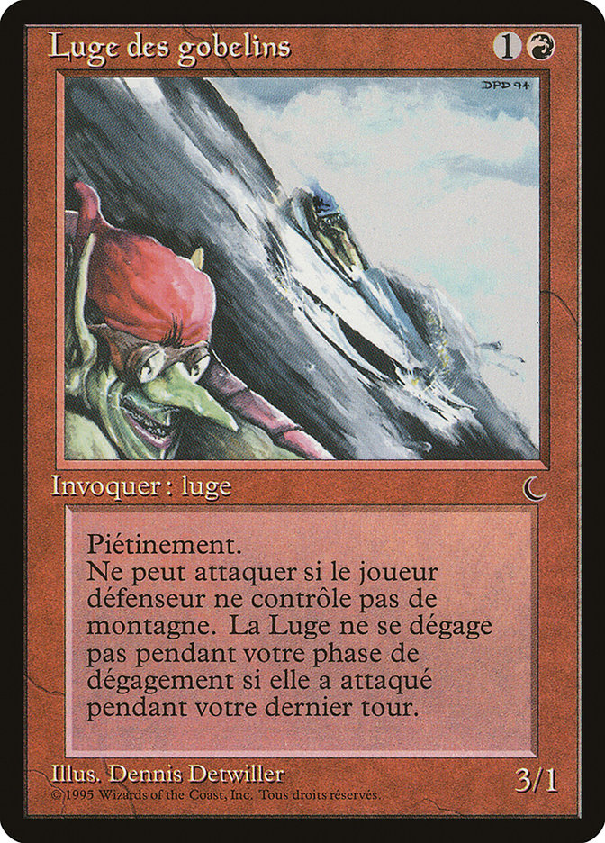 Goblin Rock Sled (French) - "Luge des gobelins" [Renaissance] | L.A. Mood Comics and Games