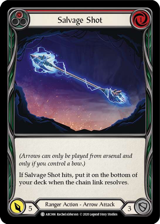 Salvage Shot (Red) [U-ARC066] (Arcane Rising Unlimited)  Unlimited Rainbow Foil | L.A. Mood Comics and Games