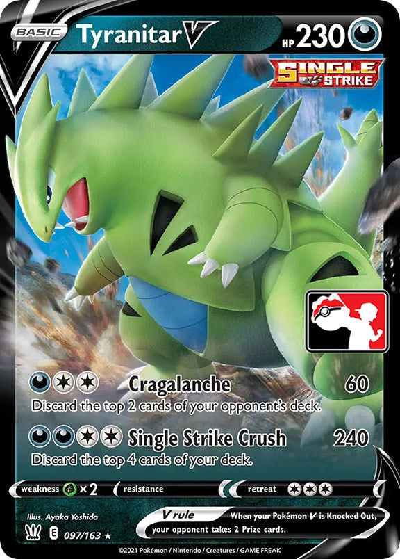 Tyranitar V (097/163) [Prize Pack Series One] | L.A. Mood Comics and Games