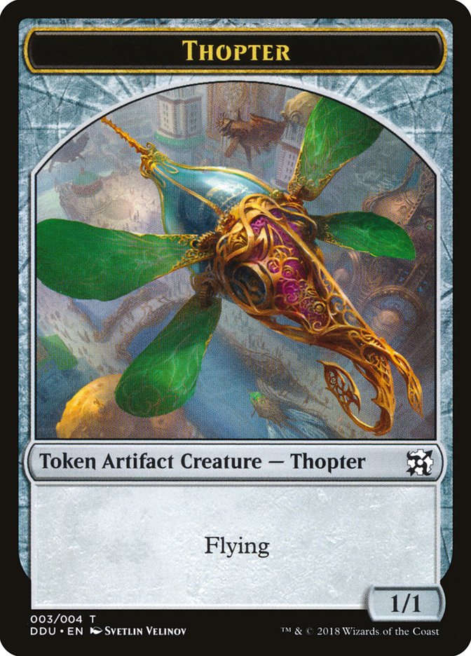 Thopter Token (003/004) [Duel Decks: Elves vs. Inventors Tokens] | L.A. Mood Comics and Games