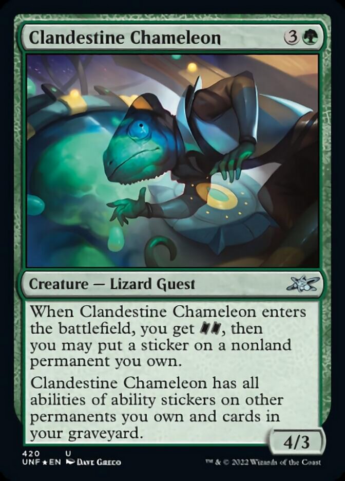 Clandestine Chameleon (Galaxy Foil) [Unfinity] | L.A. Mood Comics and Games