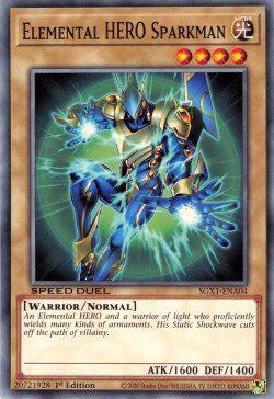 Elemental HERO Sparkman [SGX1-ENA04] Common | L.A. Mood Comics and Games