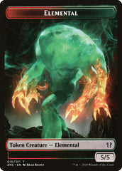 Elemental (008) // Elemental (010) Double-Sided Token [Zendikar Rising Commander Tokens] | L.A. Mood Comics and Games