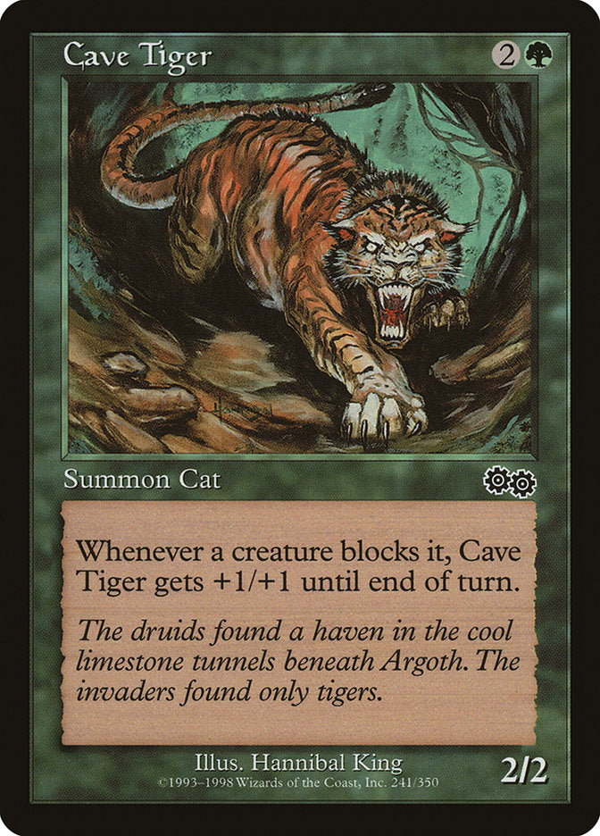 Cave Tiger [Urza's Saga] | L.A. Mood Comics and Games