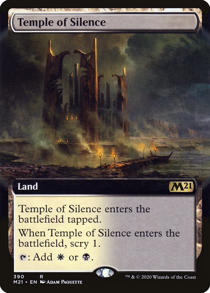 Temple of Silence (Extended Art) [Core Set 2021] | L.A. Mood Comics and Games