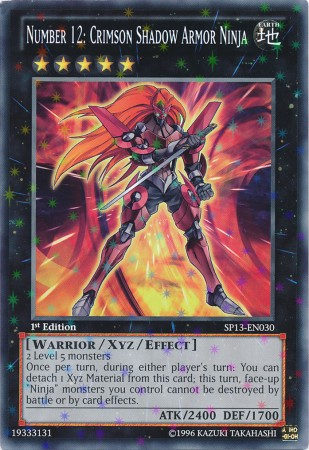 Number 12: Crimson Shadow Armor Ninja [SP13-EN030] Starfoil Rare | L.A. Mood Comics and Games