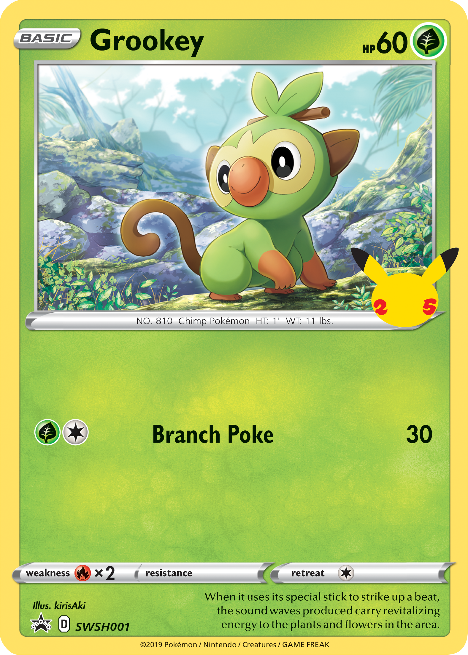 Grookey (SWSH001) [First Partner Pack] | L.A. Mood Comics and Games