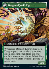 The Dragon-Kami Reborn // Dragon-Kami's Egg (Extended Art) [Kamigawa: Neon Dynasty] | L.A. Mood Comics and Games