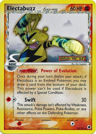 Electabuzz (29/101) (Delta Species) (Stamped) [EX: Dragon Frontiers] | L.A. Mood Comics and Games