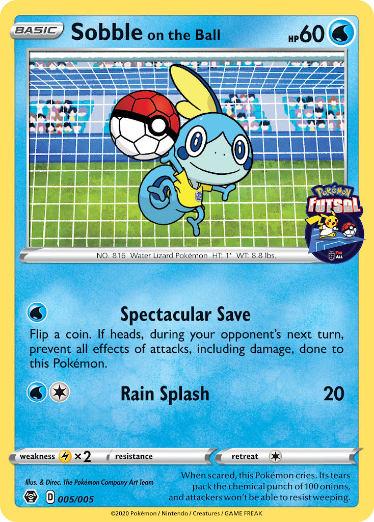 Sobble on the Ball (005/005) [Pokemon Futsal Collection] | L.A. Mood Comics and Games