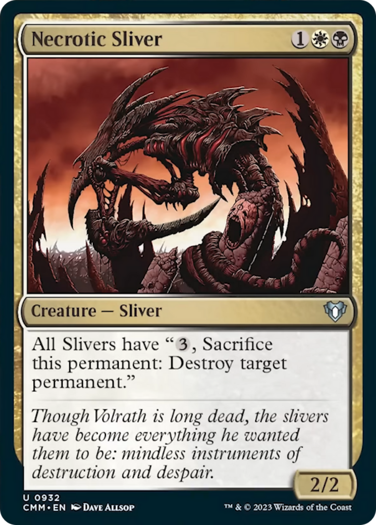 Necrotic Sliver [Commander Masters] | L.A. Mood Comics and Games