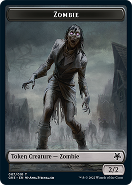 Zombie // Human Soldier Double-Sided Token [Game Night: Free-for-All Tokens] | L.A. Mood Comics and Games