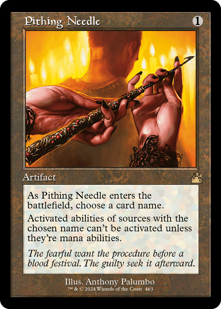 Pithing Needle (Retro Frame) [Ravnica Remastered] | L.A. Mood Comics and Games