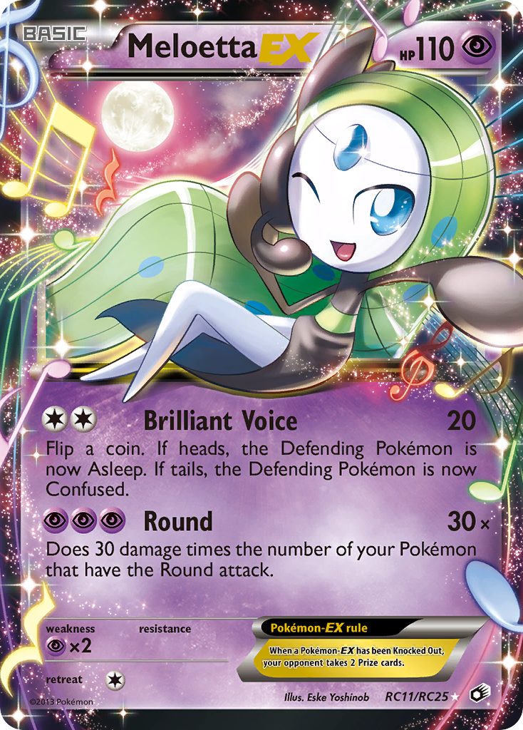 Meloetta EX (RC11/RC25) [Black & White: Legendary Treasures] | L.A. Mood Comics and Games