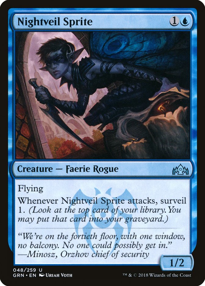 Nightveil Sprite [Guilds of Ravnica] | L.A. Mood Comics and Games