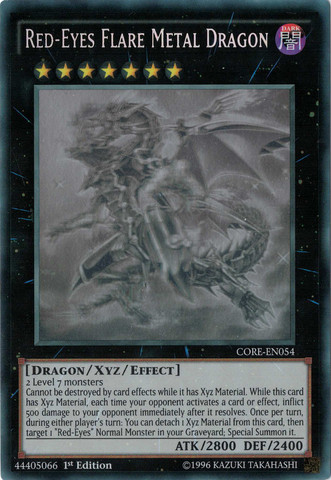Red-Eyes Flare Metal Dragon [CORE-EN054] Ghost Rare | L.A. Mood Comics and Games