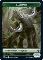 Elephant // Thopter Double-Sided Token [Starter Commander Decks] | L.A. Mood Comics and Games