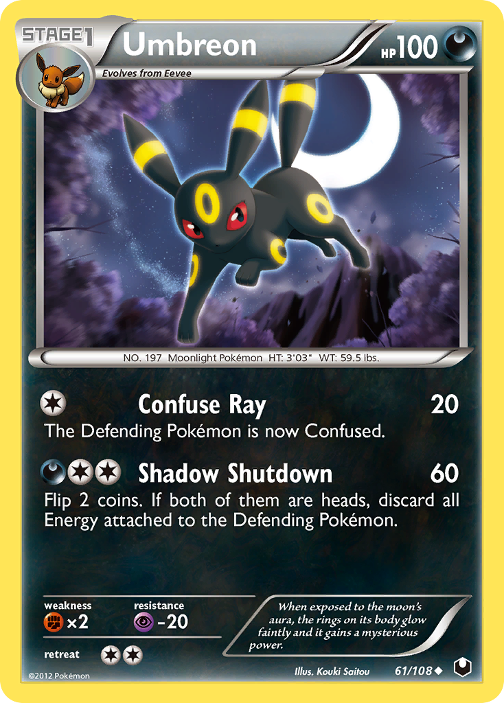 Umbreon (61/108) [Black & White: Dark Explorers] | L.A. Mood Comics and Games