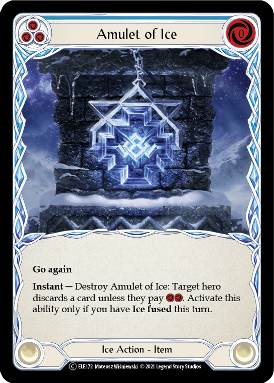 Amulet of Ice [U-ELE172] (Tales of Aria Unlimited)  Unlimited Rainbow Foil | L.A. Mood Comics and Games