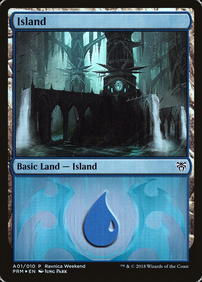 Island (A01) [Ravnica Allegiance Ravnica Weekend] | L.A. Mood Comics and Games