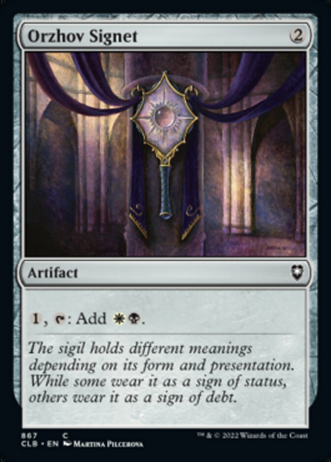 Orzhov Signet [Commander Legends: Battle for Baldur's Gate] | L.A. Mood Comics and Games