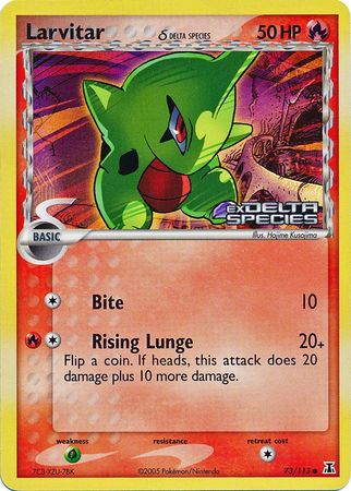 Larvitar (73/113) (Delta Species) (Stamped) [EX: Delta Species] | L.A. Mood Comics and Games