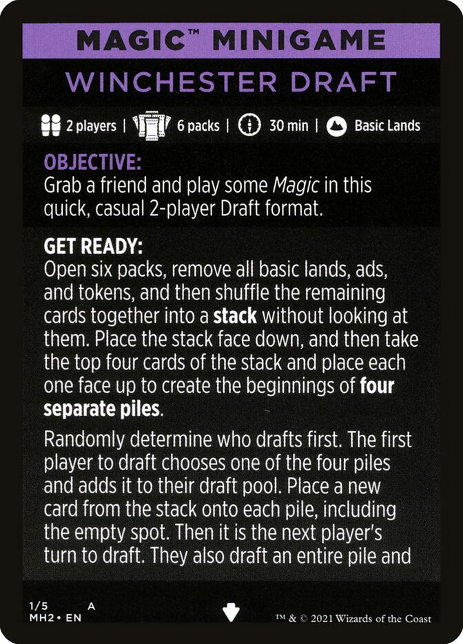 Winchester Draft (Magic Minigame) [Modern Horizons 2 Minigame] | L.A. Mood Comics and Games