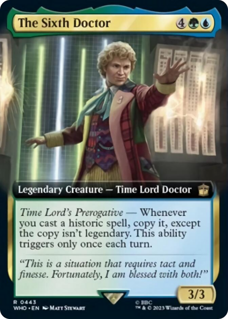 The Sixth Doctor (Extended Art) [Doctor Who] | L.A. Mood Comics and Games