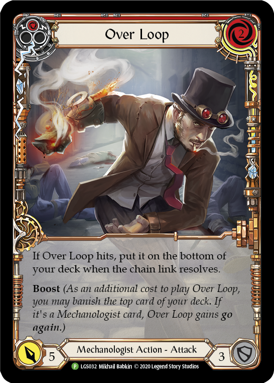 Over Loop (Red) [LGS032] (Promo)  Rainbow Foil | L.A. Mood Comics and Games