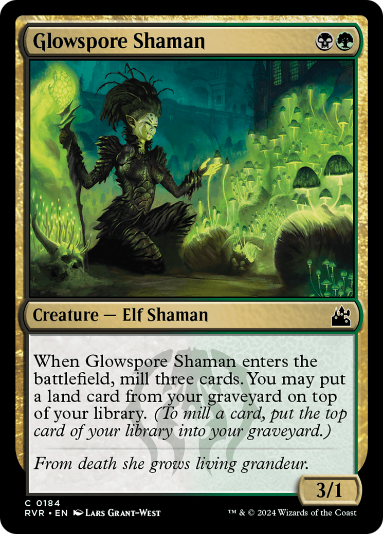 Glowspore Shaman [Ravnica Remastered] | L.A. Mood Comics and Games