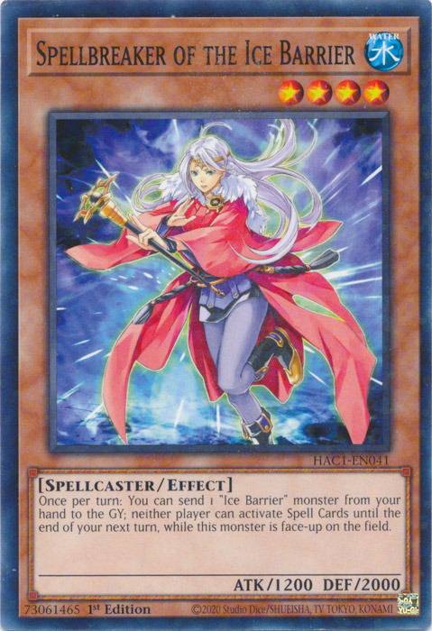 Spellbreaker of the Ice Barrier (Duel Terminal) [HAC1-EN041] Common | L.A. Mood Comics and Games