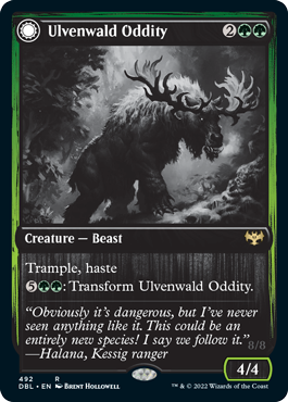 Ulvenwald Oddity // Ulvenwald Behemoth [Innistrad: Double Feature] | L.A. Mood Comics and Games