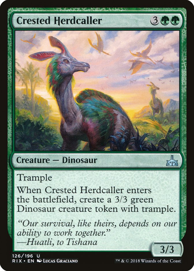 Crested Herdcaller [Rivals of Ixalan] | L.A. Mood Comics and Games