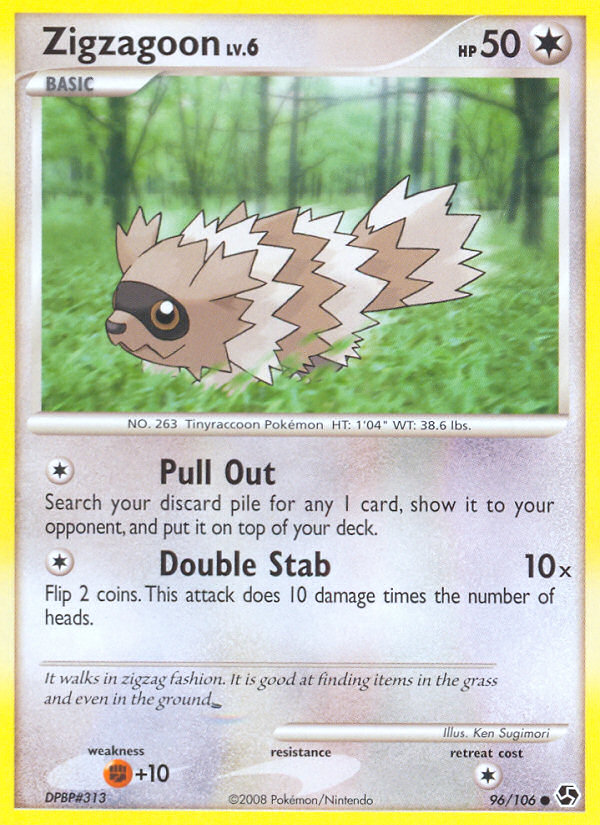 Zigzagoon (96/106) [Diamond & Pearl: Great Encounters] | L.A. Mood Comics and Games