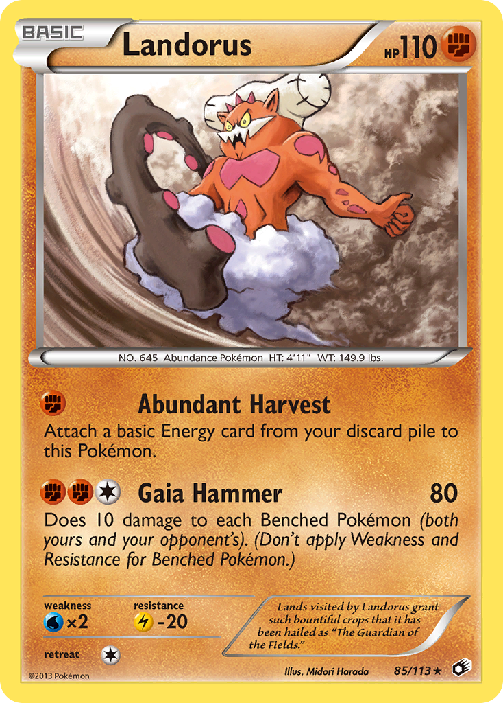 Landorus (85/113) [Black & White: Legendary Treasures] | L.A. Mood Comics and Games