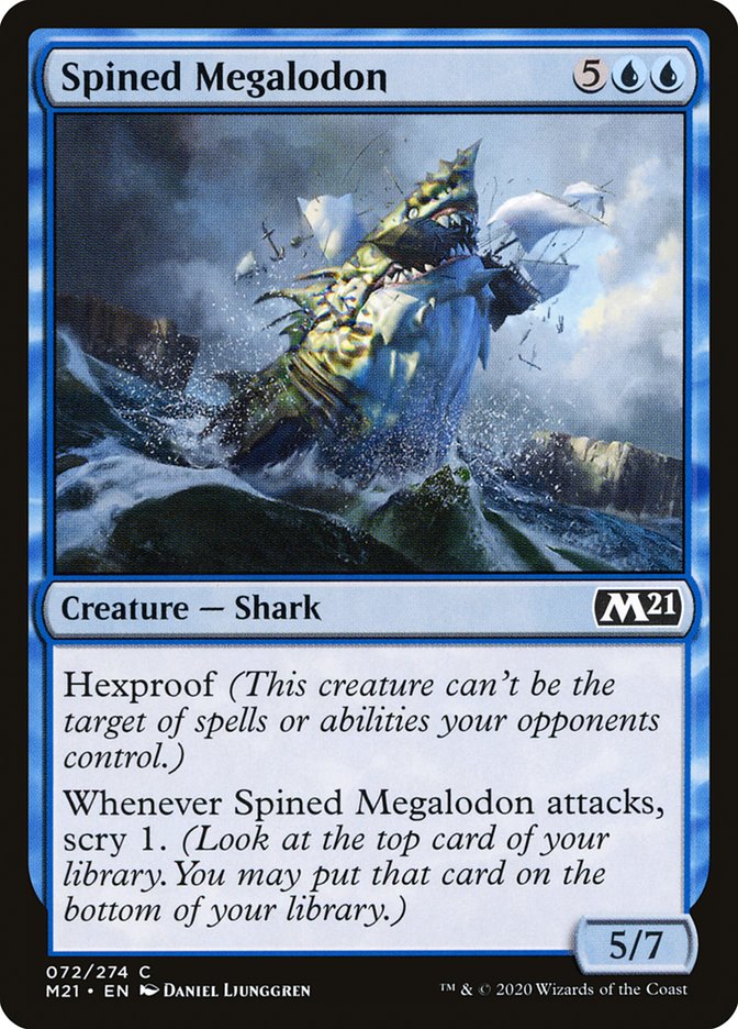Spined Megalodon [Core Set 2021] | L.A. Mood Comics and Games